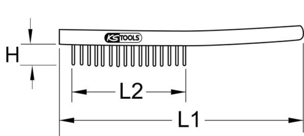 KS TOOLS Teräsharja 963.9581